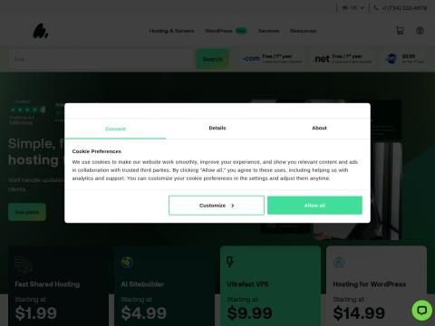 hosting.com - 20倍速度的美国主机托管服务，助力企业高效增长