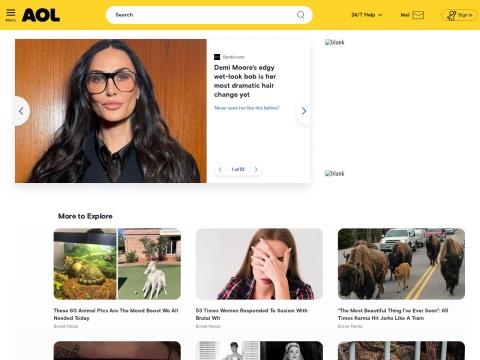 AOL.com 美国新闻门户——实时头条、多元频道与个性化资讯服务