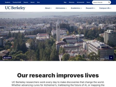 加州大学伯克利分校官网：美国顶尖公立研究型大学信息平台