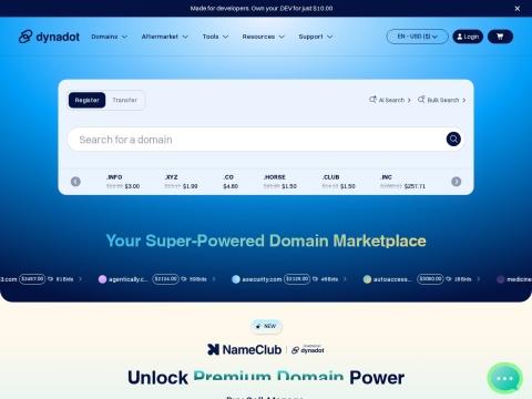Dynadot（域名注册与管理平台）