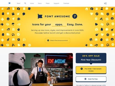 Font Awesome（图标字体与工具库）