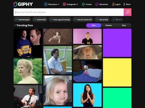 GIPHY - Be Animated：美国领先GIF动图搜索引擎与分享平台