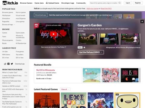 itch.io - 美国独立游戏平台：发现、下载与分享创意游戏