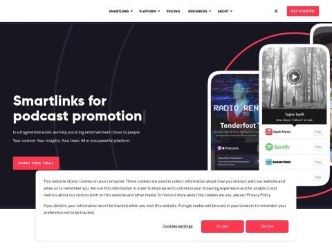 Linkfire（lnk.to）——美国领先的智能链接平台，专为音乐营销、播客推广与艺人宣发设计