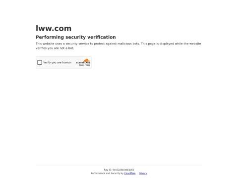 LWW.com（Lippincott Williams & Wilkins）— 美国权威医学与健康科学出版平台