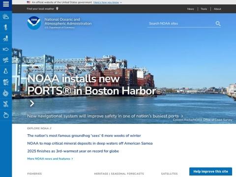 美国国家海洋和大气管理局(NOAA)官网：权威天气海洋气候数据平台