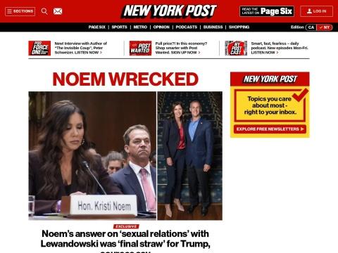 美国纽约邮报：突发新闻与深度报道的权威媒体平台