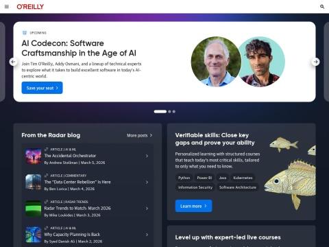 O'Reilly学习平台 - 技术与商业培训的领航者（2026年最新）