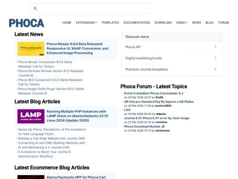 Phoca - 捷克专业Joomla扩展开发平台与电商解决方案