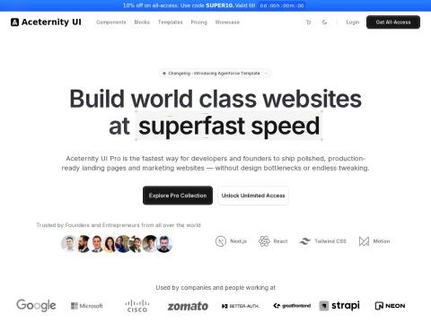 Aceternity UI Pro (pro.aceternity.com)
