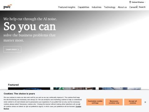 PwC官网 - 融合专业与科技，助力企业应对AI时代不确定性