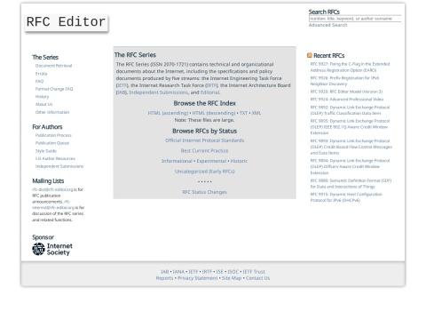 RFC Editor：美国互联网技术标准的权威发布平台