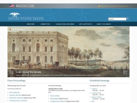 美国参议院官网(senate.gov) - 了解美国立法机构与民主进程的权威平台