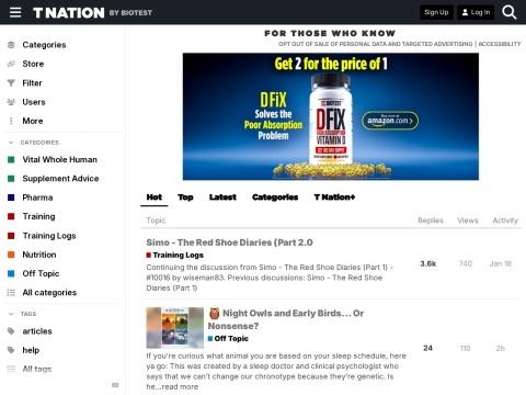 T‑Nation（Testosterone Nation）