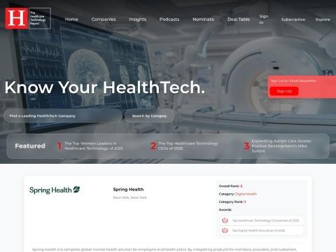 The Healthcare Technology Report（医疗科技行业资讯平台）