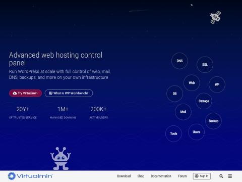 Virtualmin: 美国开源Linux服务器管理面板，强大的Web托管控制解决方案