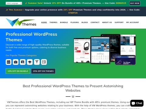 VWThemes - 专业WordPress主题平台（美国）
