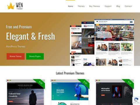 WEN Themes - 美国专业WordPress主题开发商，提供优雅清新的免费与高级主题