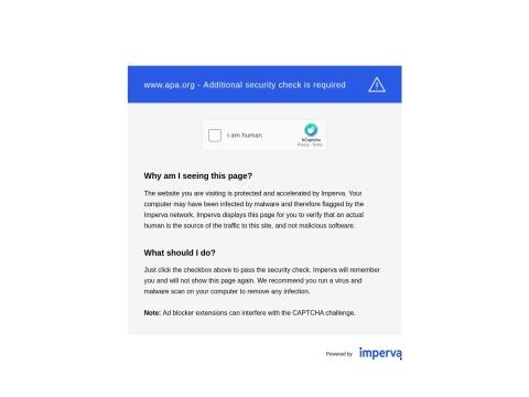 美国心理学会（American Psychological Association, APA）