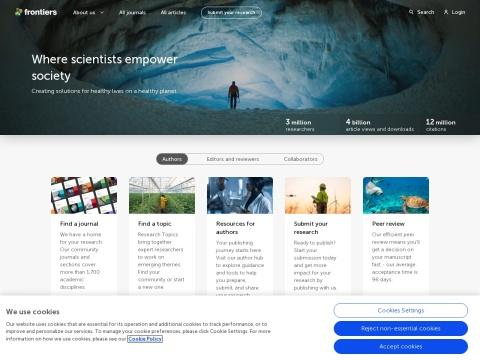Frontiers（开放获取学术出版社）