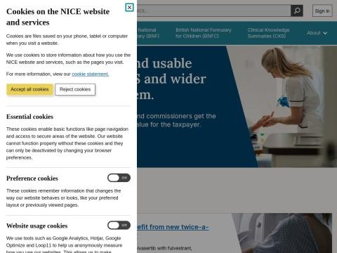 NICE（英国国家健康与护理优质研究所）