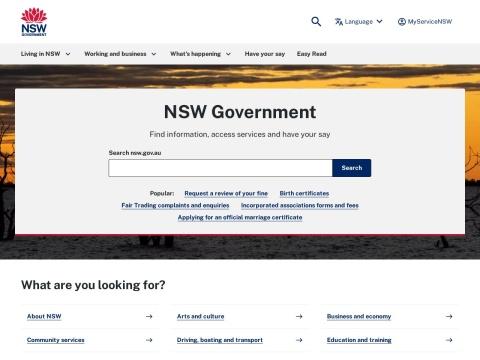 新南威尔士州政府（NSW Government）
