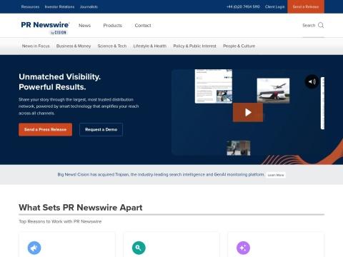 英国新闻稿发布服务（PR Newswire UK）