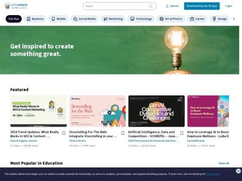 SlideShare 幻灯片分享平台