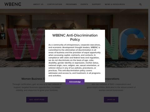 WBENC（美国女性企业认证组织）
