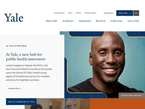 Yale University 官网——美国顶尖常春藤高校的学术门户与文化枢纽